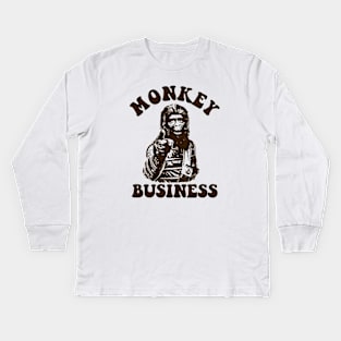 Planet of the Apes - Monkey Business Kids Long Sleeve T-Shirt